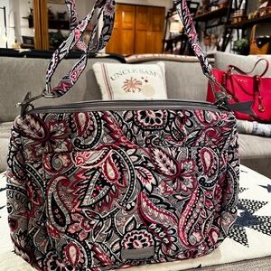 Vera Bradley Red and Black Paisley Baby Bag